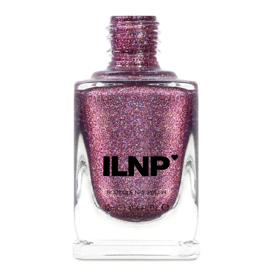 ILNP No Promises nagellack mörkrosa metallic