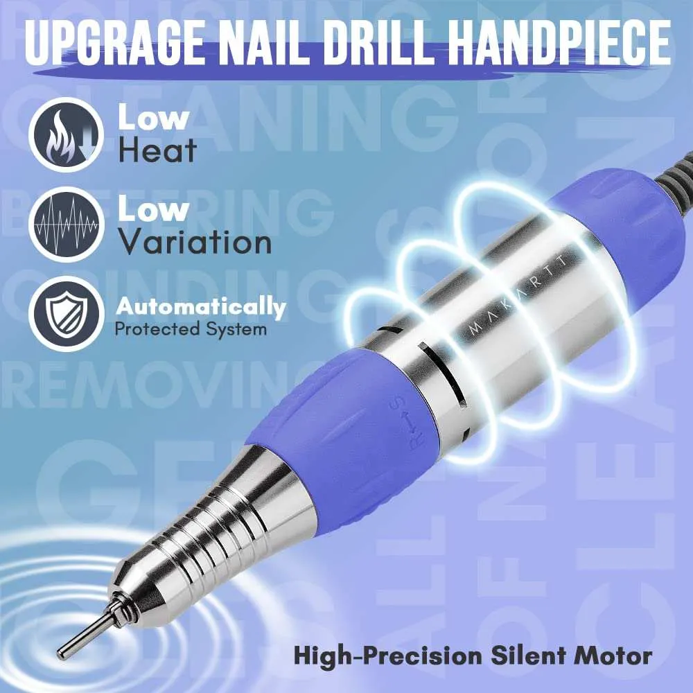 Makartt Geneviere 30000RPM elektrisk nagelfil lila stark