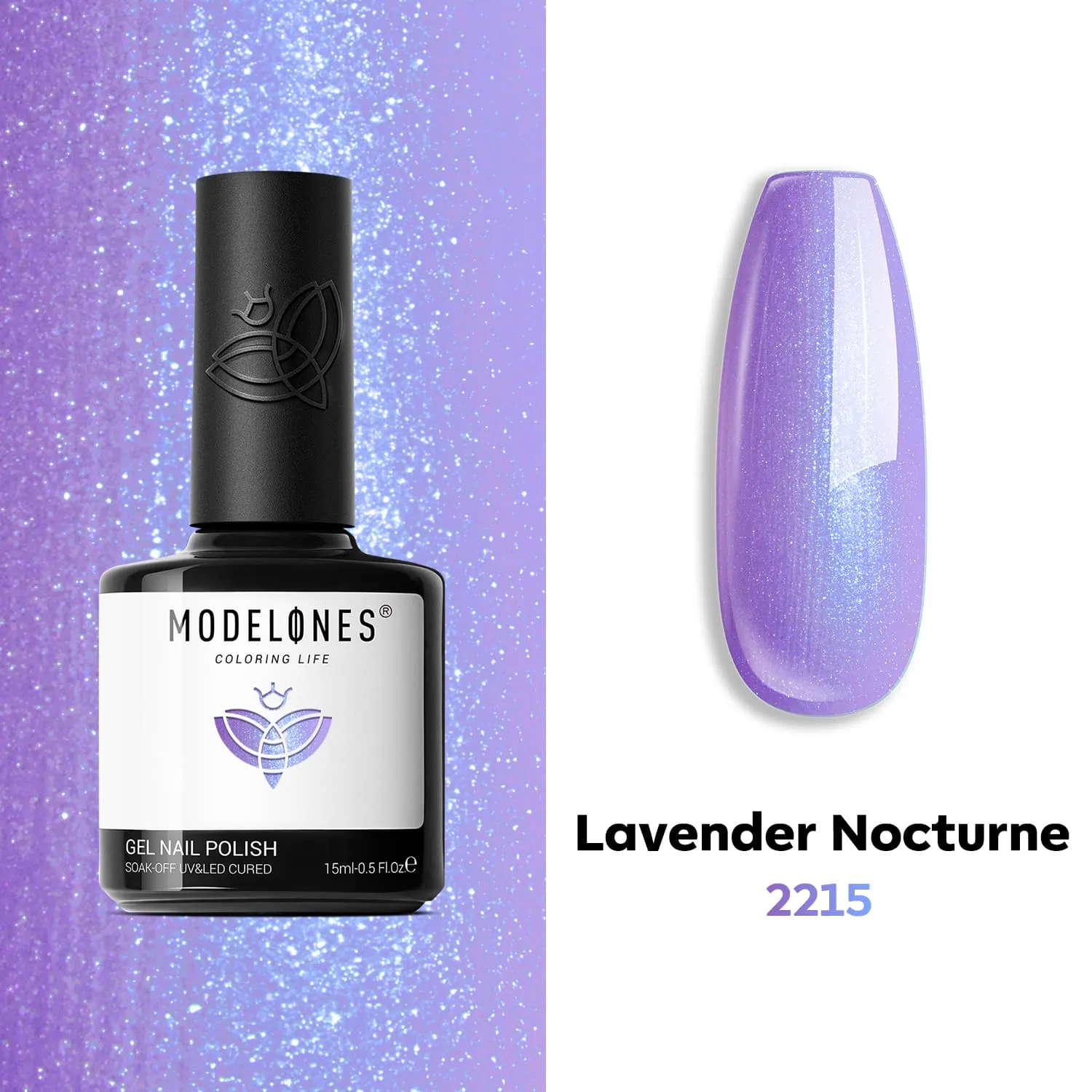 modelones Love Struck gellack kit 22-delar rosa glitter