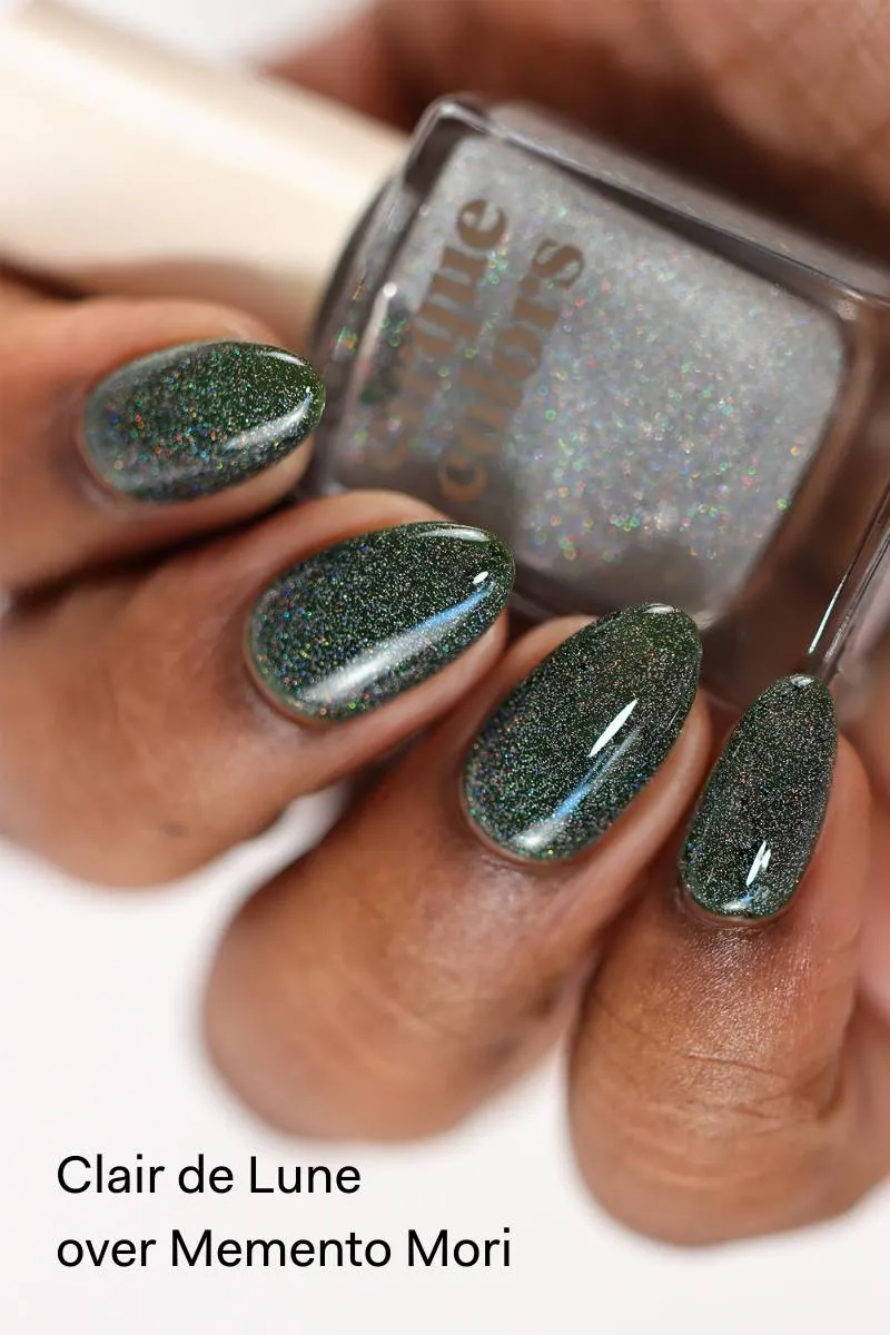 Cirque Colors Clair de Lune topper silver holo