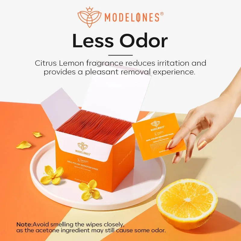 Modelones nagellacksremover pads acetonfria 50-pack