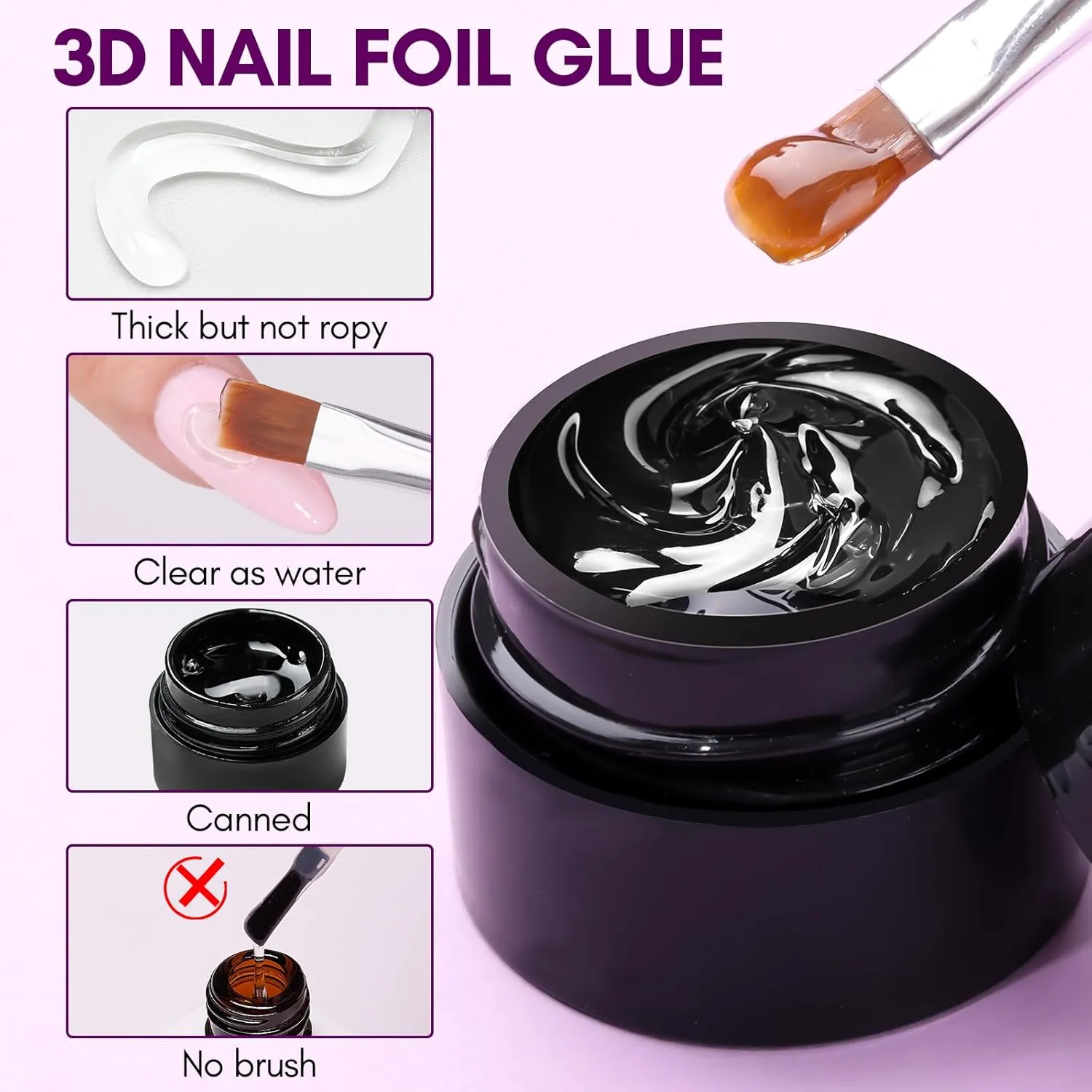 Makartt 3D Artistic Nail Foil Glue foliagel 1-pack