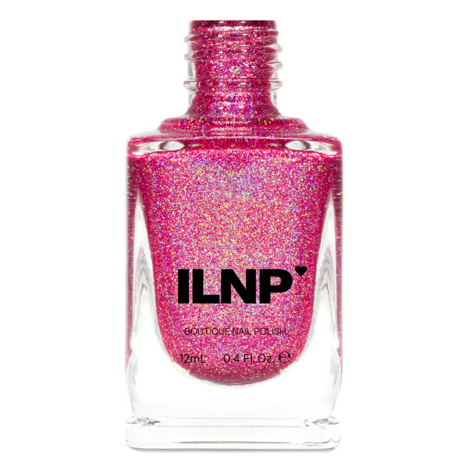 ILNP Paige nagellack holografisk bärrosa