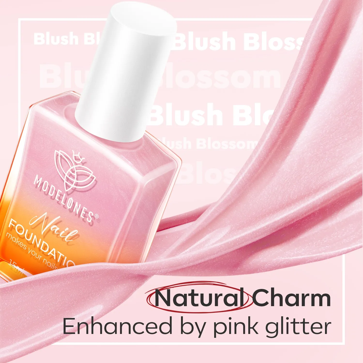 modelones Sparkle Pink nagelvård 15 ml rosa