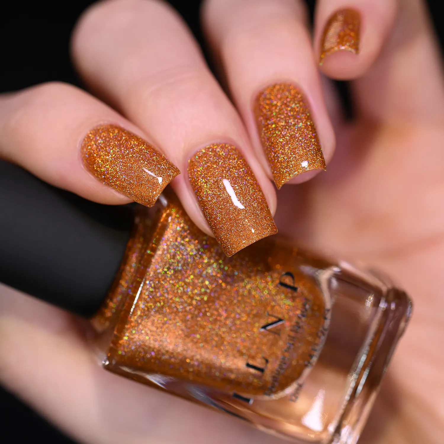 ILNP Ultra Holo Uptown nagellack bränd orange