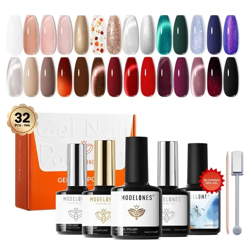 Modelones Blooming Time gellack set krämlack höstkit