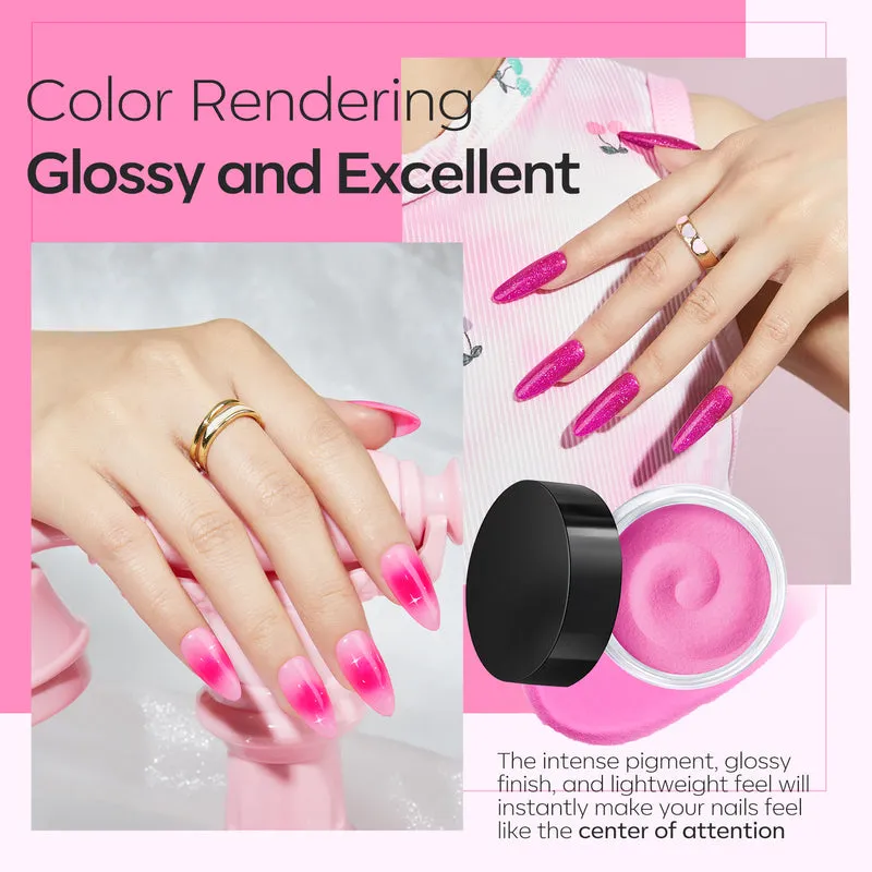 modelones Secret Beauty dippingpulver set rosa kräm