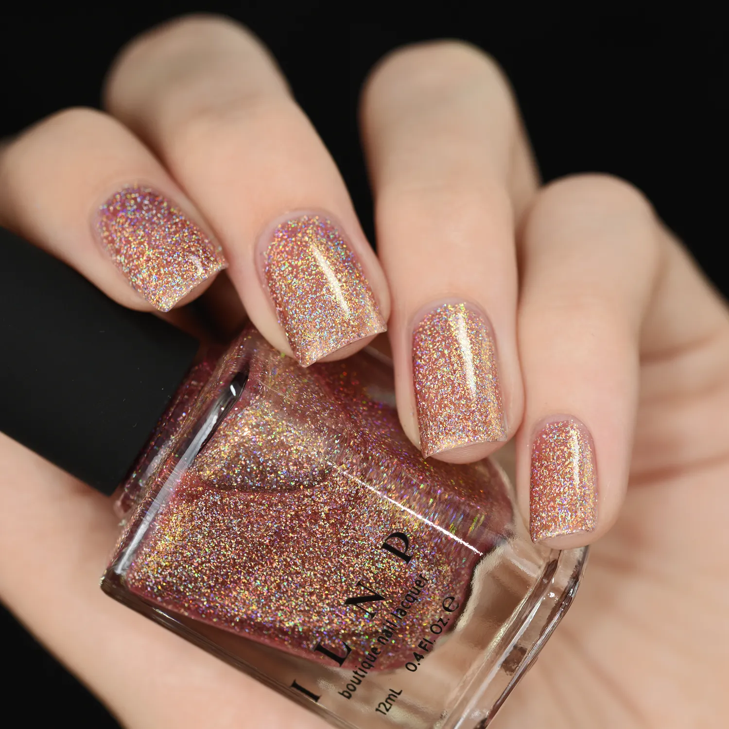 ILNP That Other Girl holografiskt nagellack rosa guld