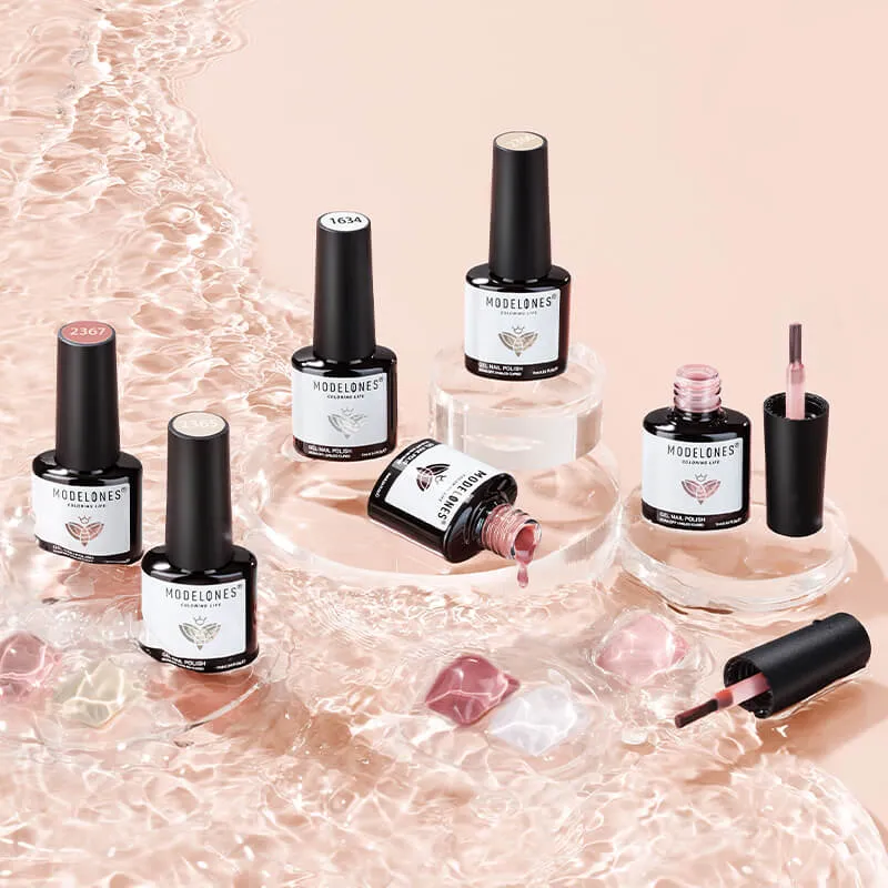 modelones Last Kiss gellack 6-pack – röd jelly
