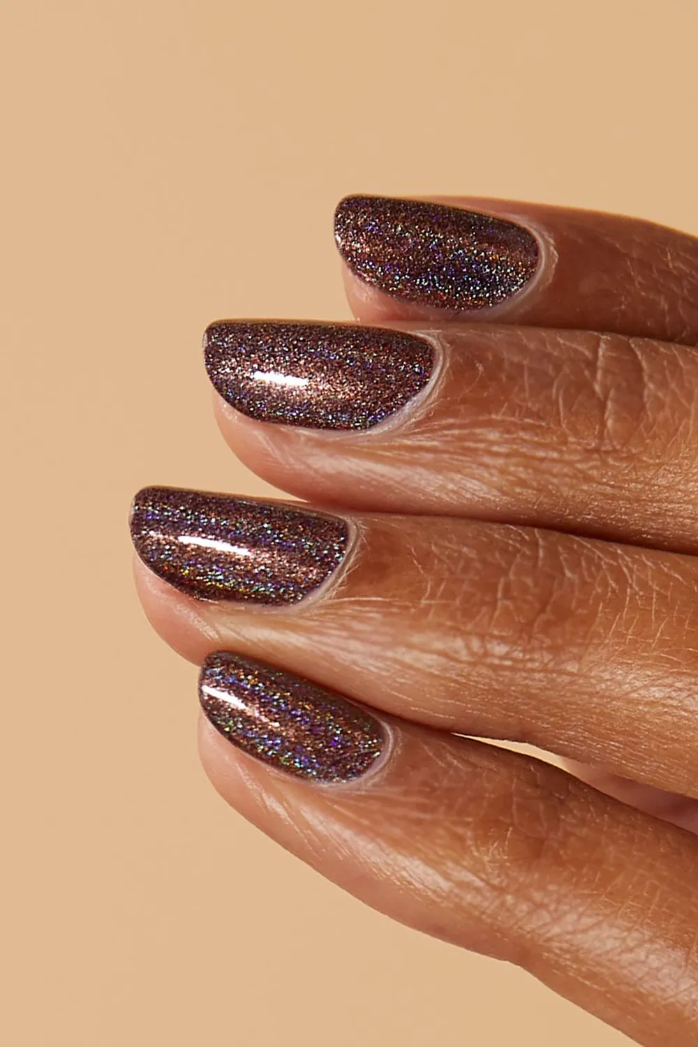 Cirque Colors Pony Up nagellack mörkbrun holografisk