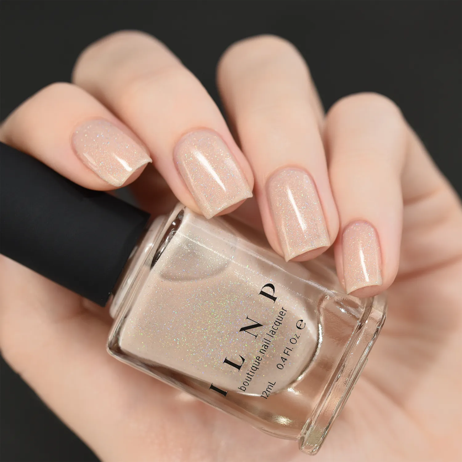 ILNP Elle nagellack nude holografiskt skirt