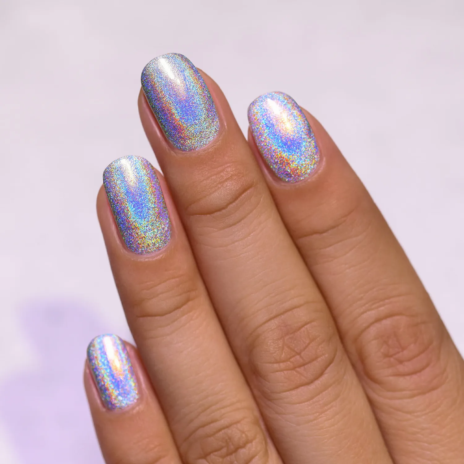 ILNP MEGA S nagellack holografiskt silver