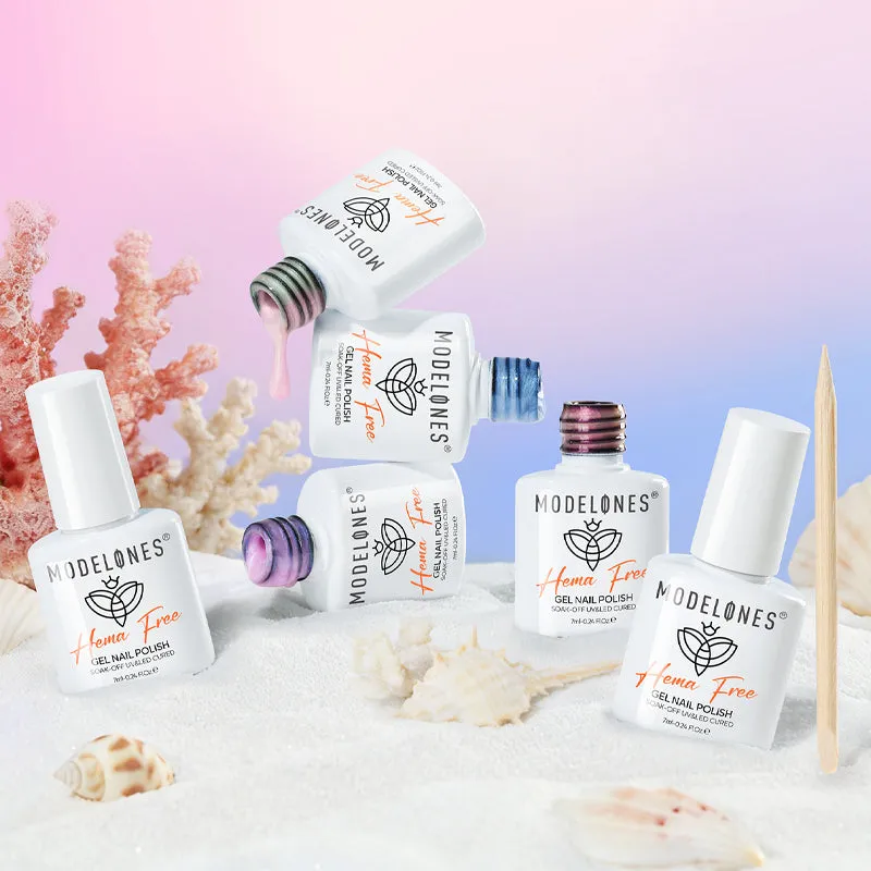 modelones sugar galaxy gellack set 6 färger skimrande