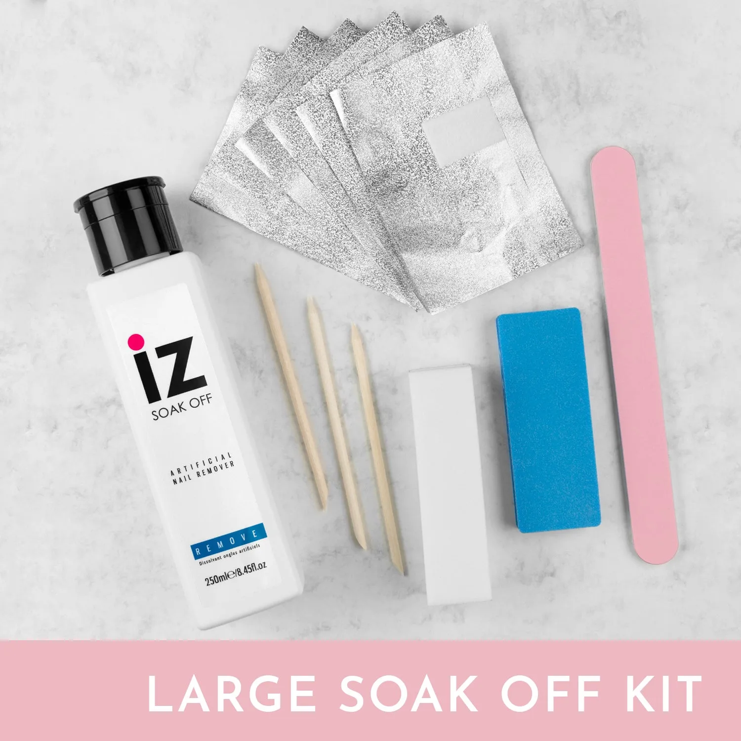 Iz Beauty Gel Soak-Off Kit nagelborttagning 250 ml