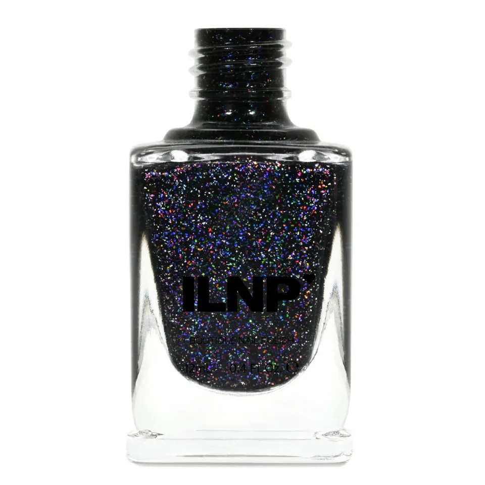 ILNP Party Bus nagellack svart jelly holo