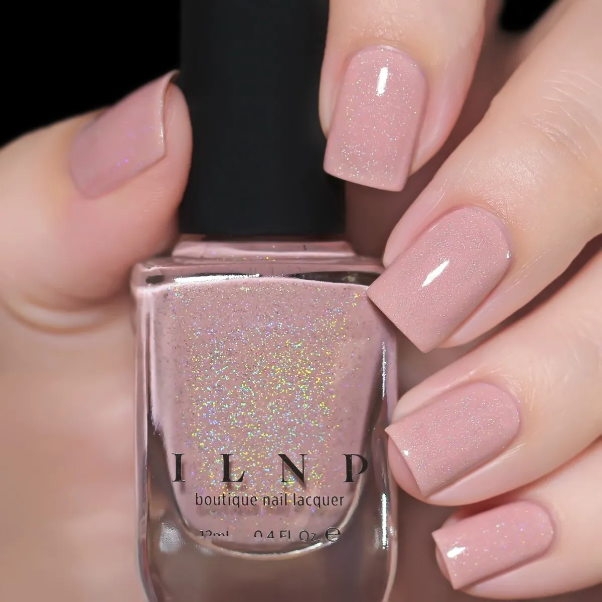 ILNP Nine to Five CEO nagellack nude rosa holo