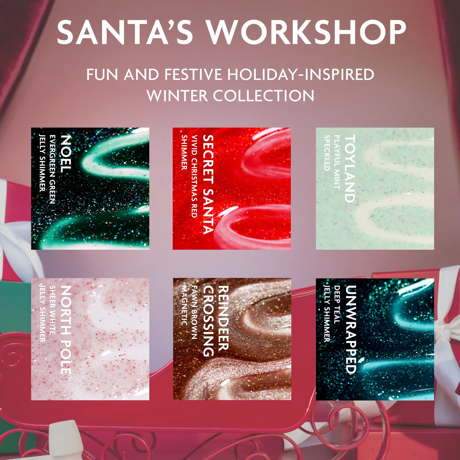 ILNP Santa’s Workshop nagellack 6-pack jul