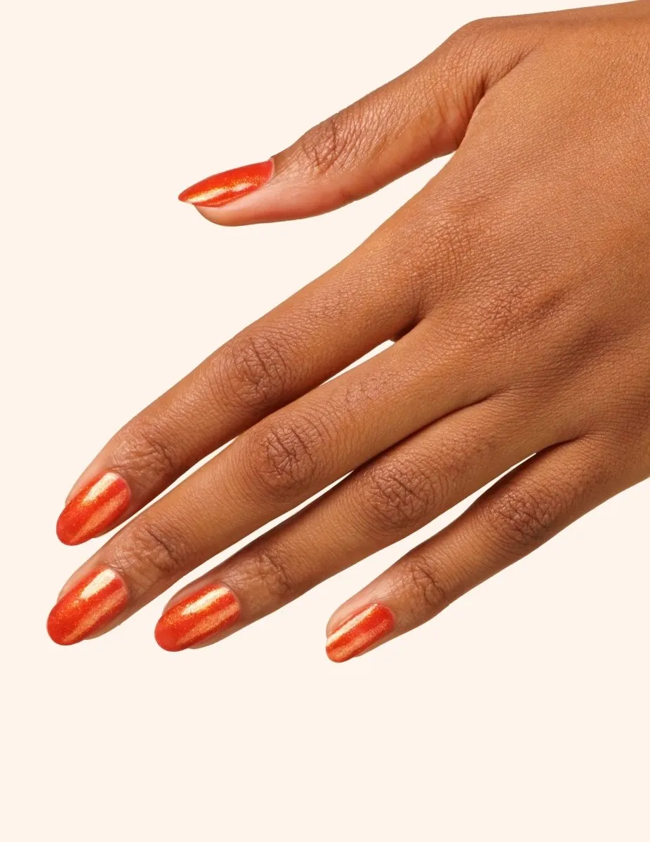 Le Mini Macaron Lucky Red gellack röd shimmer