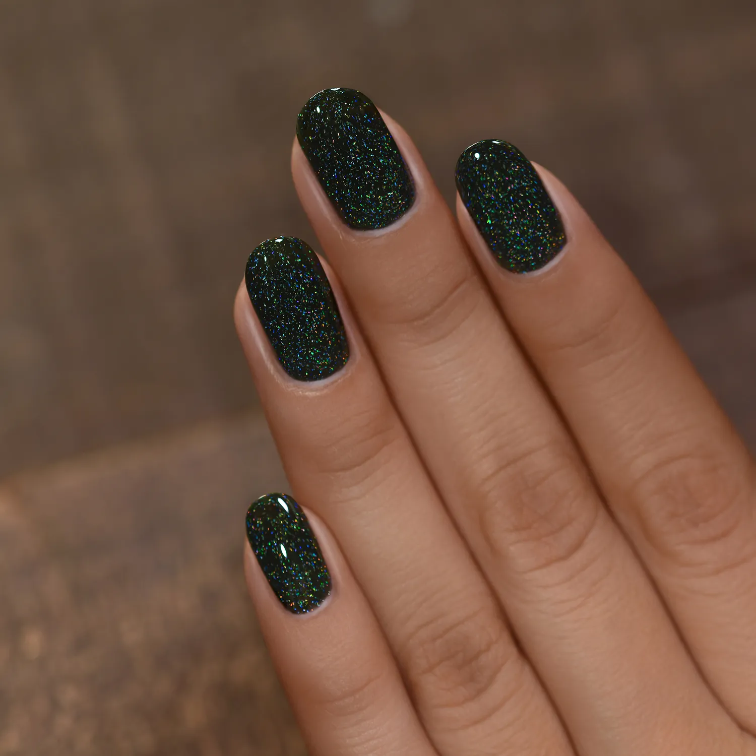 ILNP Tis The Season Holly nagellack mörkgrön holografisk