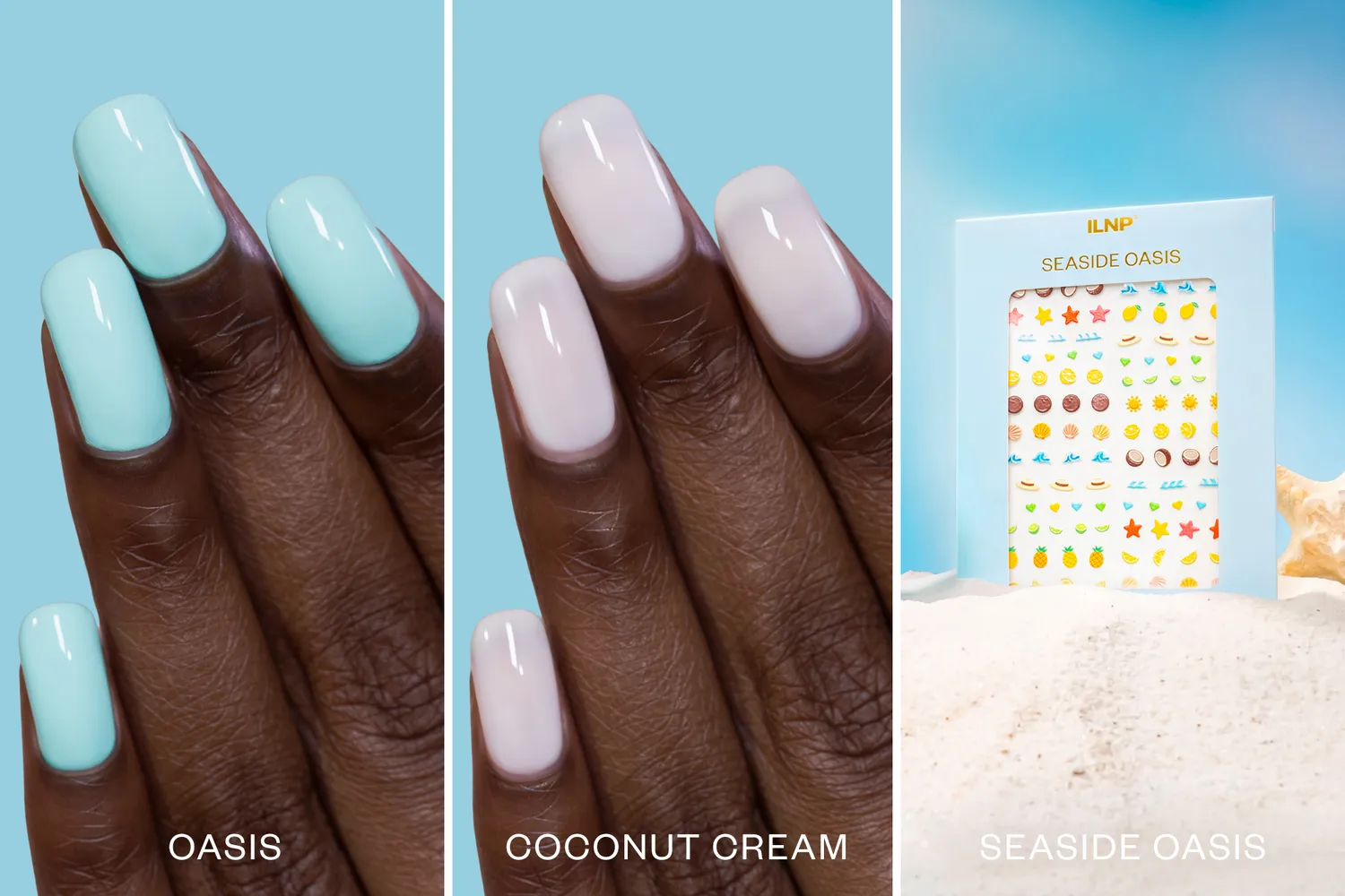 ILNP Beach Day Bundle nagellack 3-pack somrigt