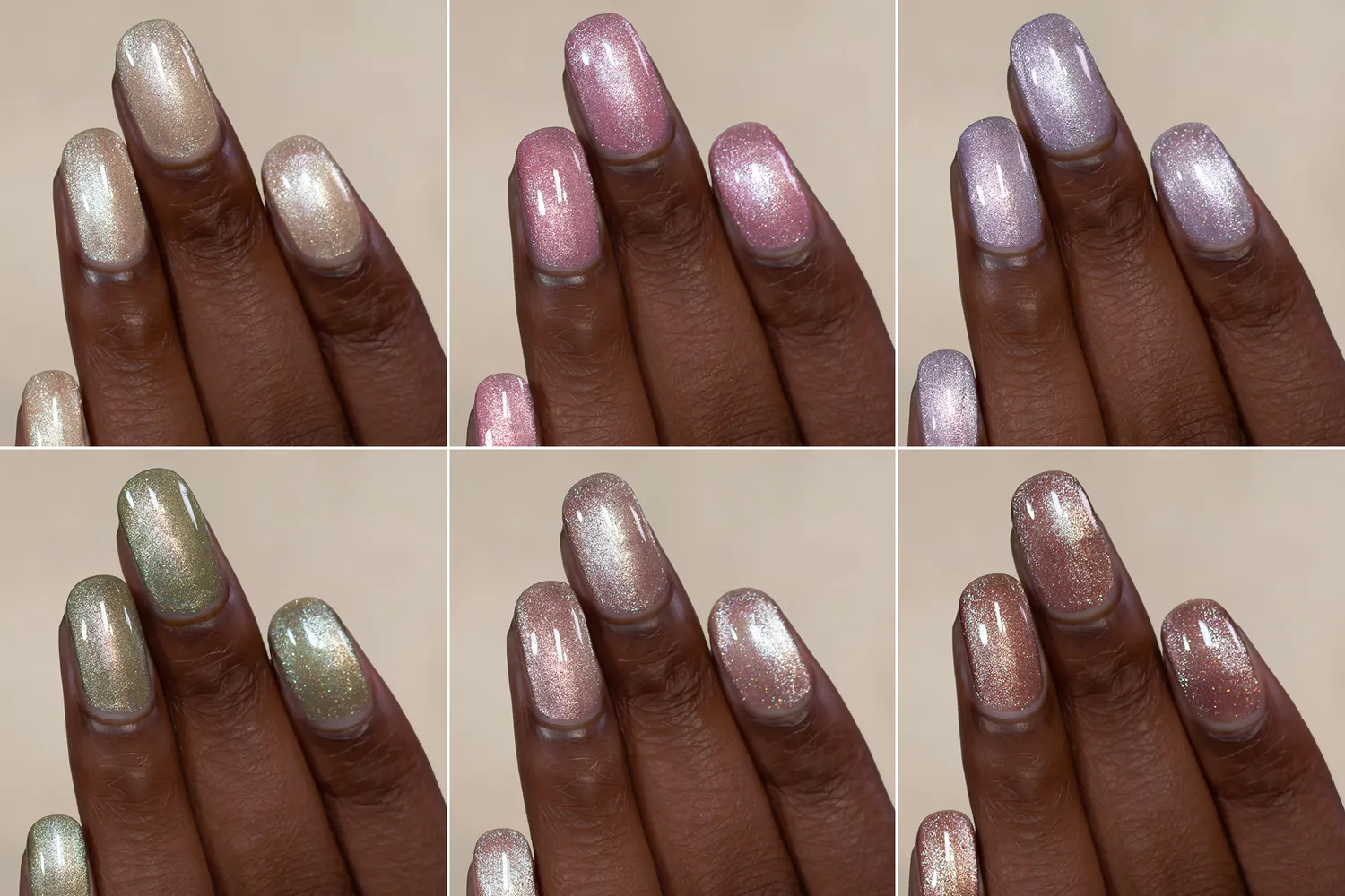 ILNP Velvet Collection nagellacksset 6-pack magnetisk holo