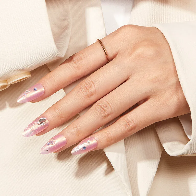 Modelones Luna Blush nagellack rosa shimmer