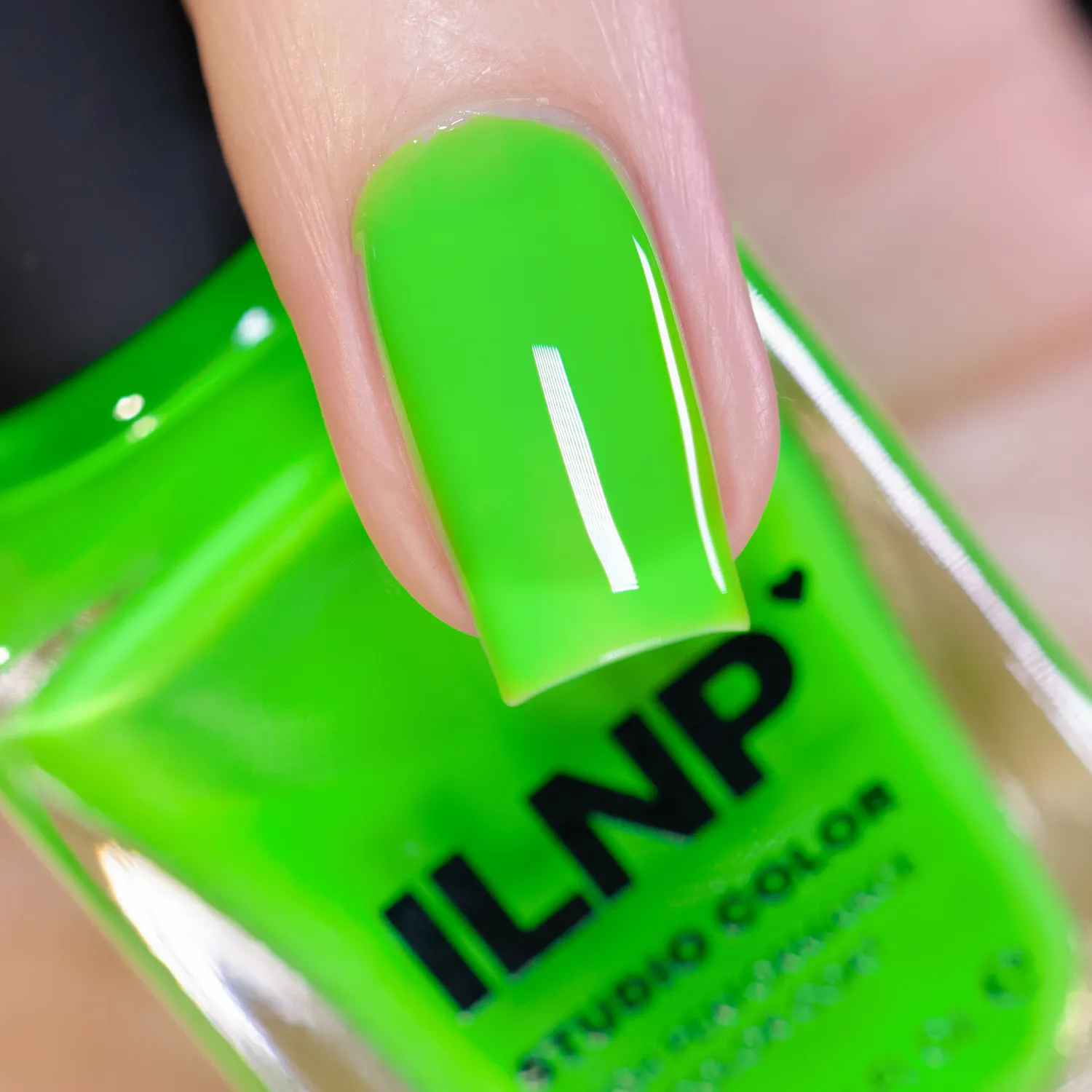 ILNP Sour Apple nagellack neongrön jelly