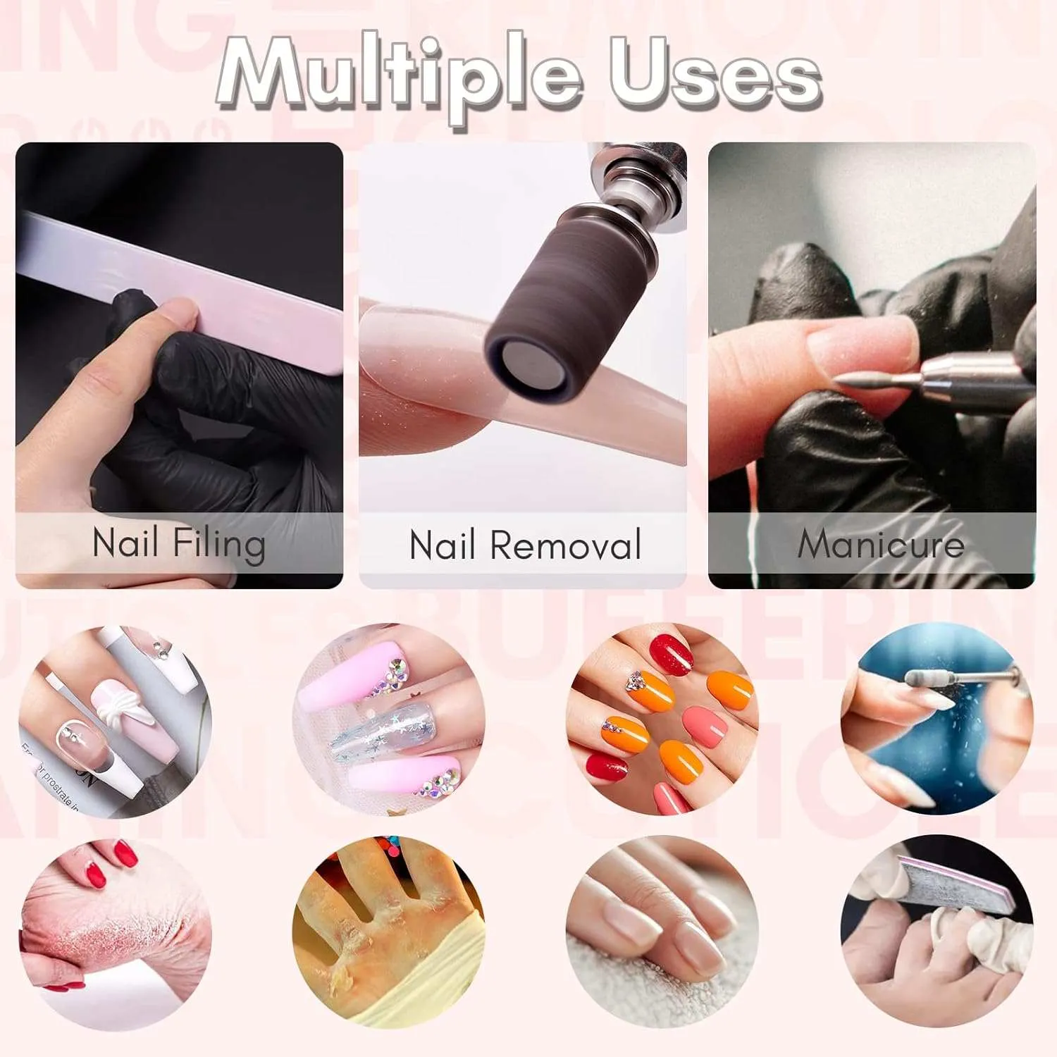 Makartt Sylvie Nageldammsugare 60W Vit Professionell