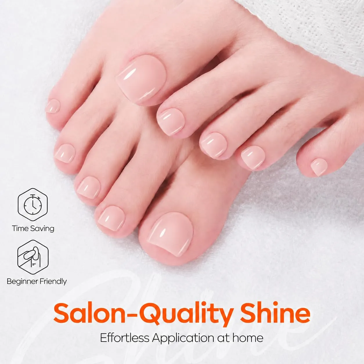 Modelones Nail Care nagelstärkare Peachy Pink utjämnande