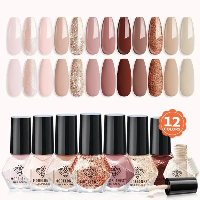 Modelones Chestnut Spice nagellack 12-pack glitter