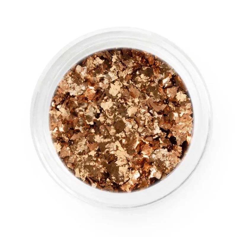 Iz Beauty Bronze Chrome Flakes nagelflagor brons