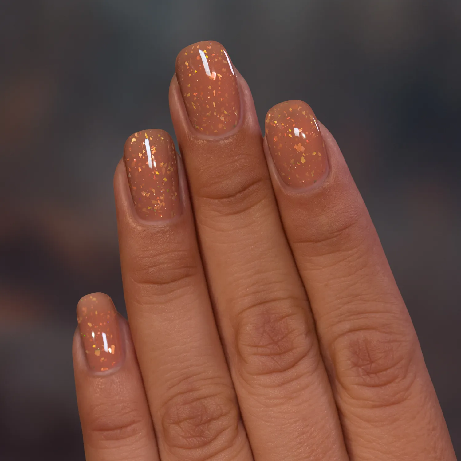 ILNP After The Rain Ginger Snap nagellack brun jelly