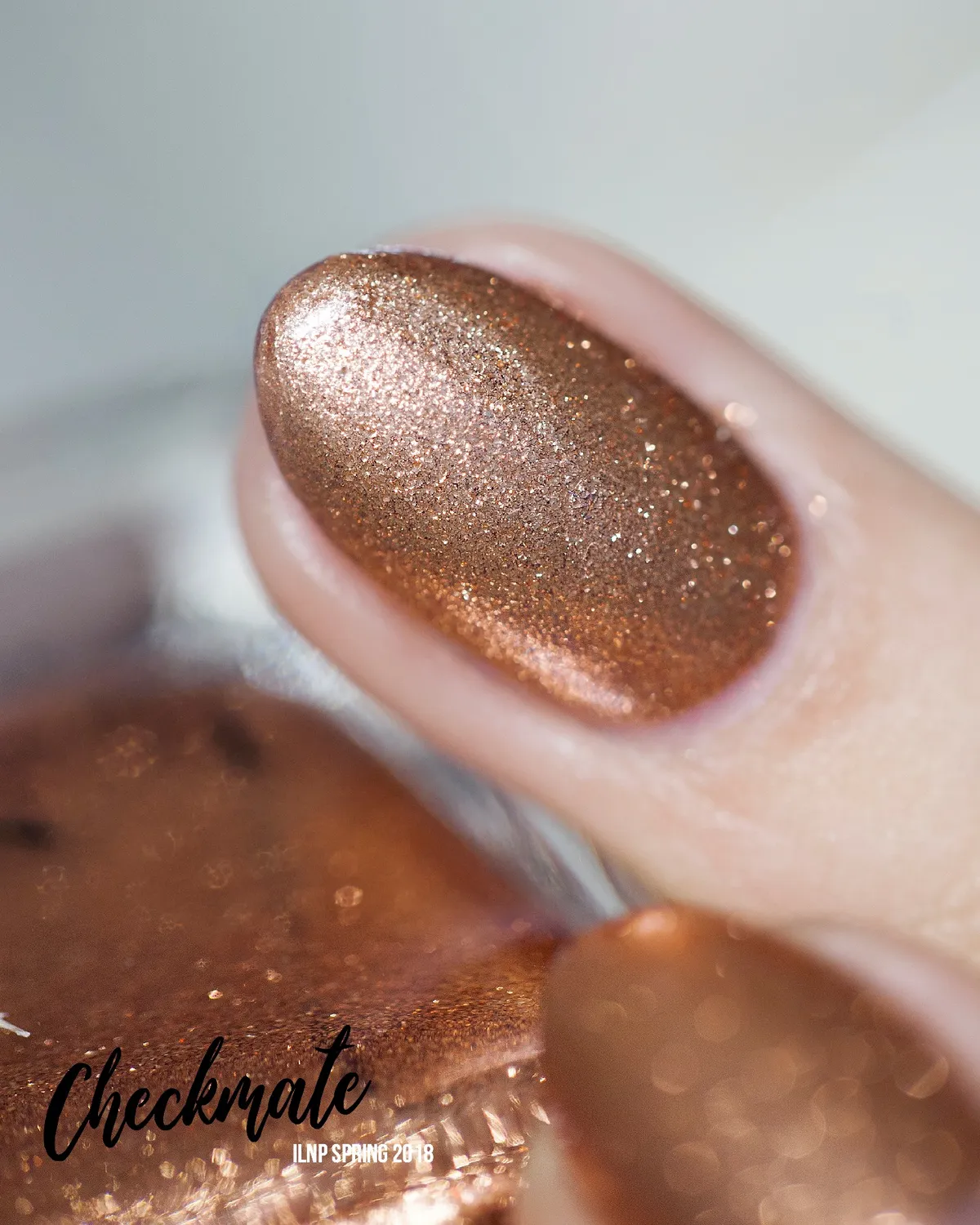 ILNP Checkmate nagellack metallic koppar