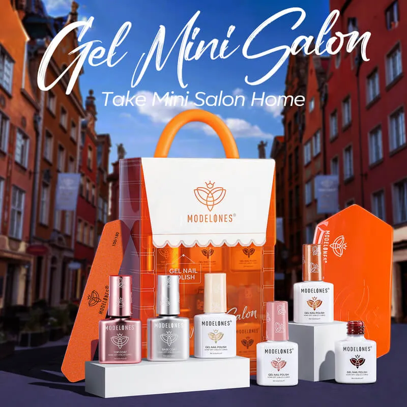 Modelones Low-key Passion gellack 4-pack med minilampa