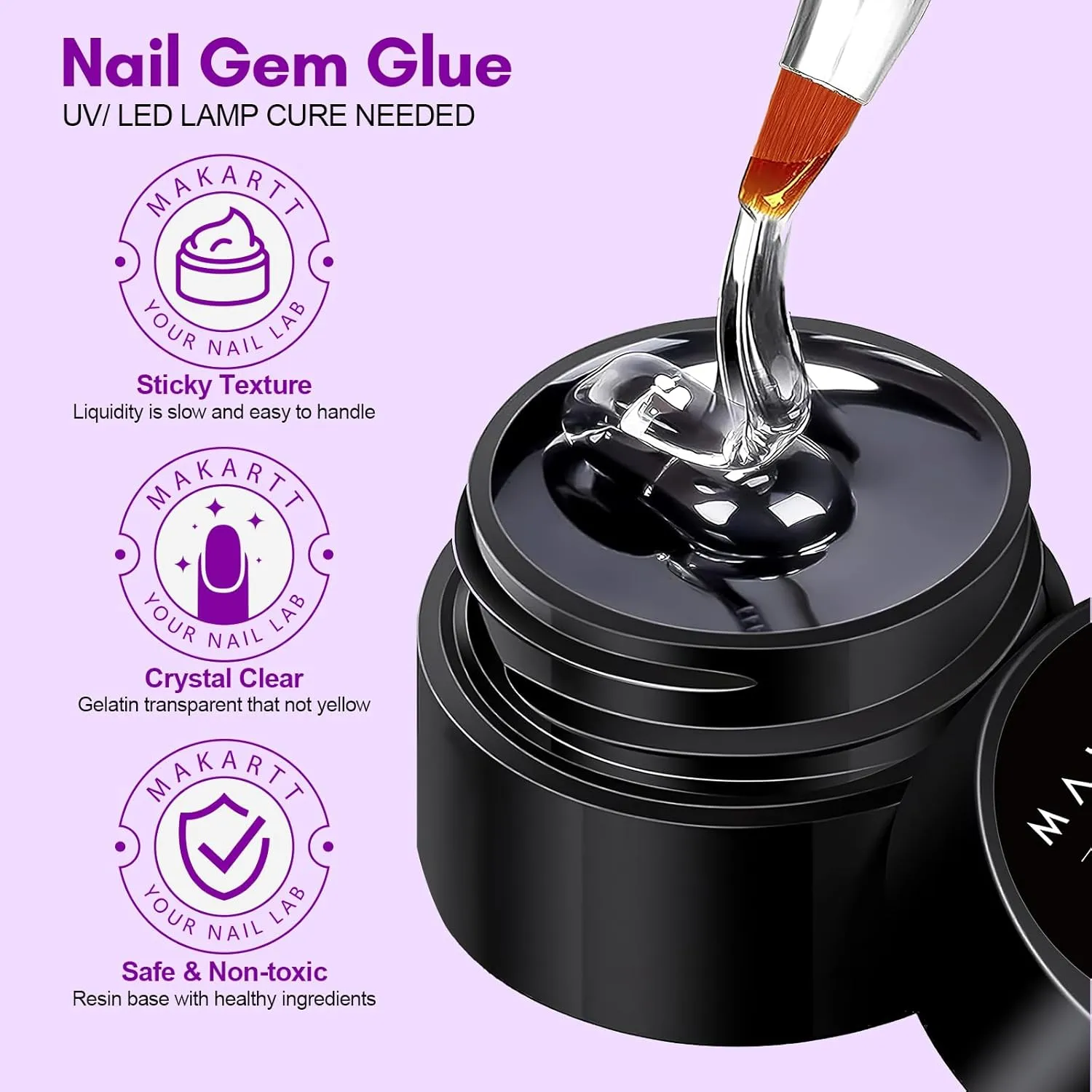 Makartt Super Strong Rhinestone Gel nagellim 15ml