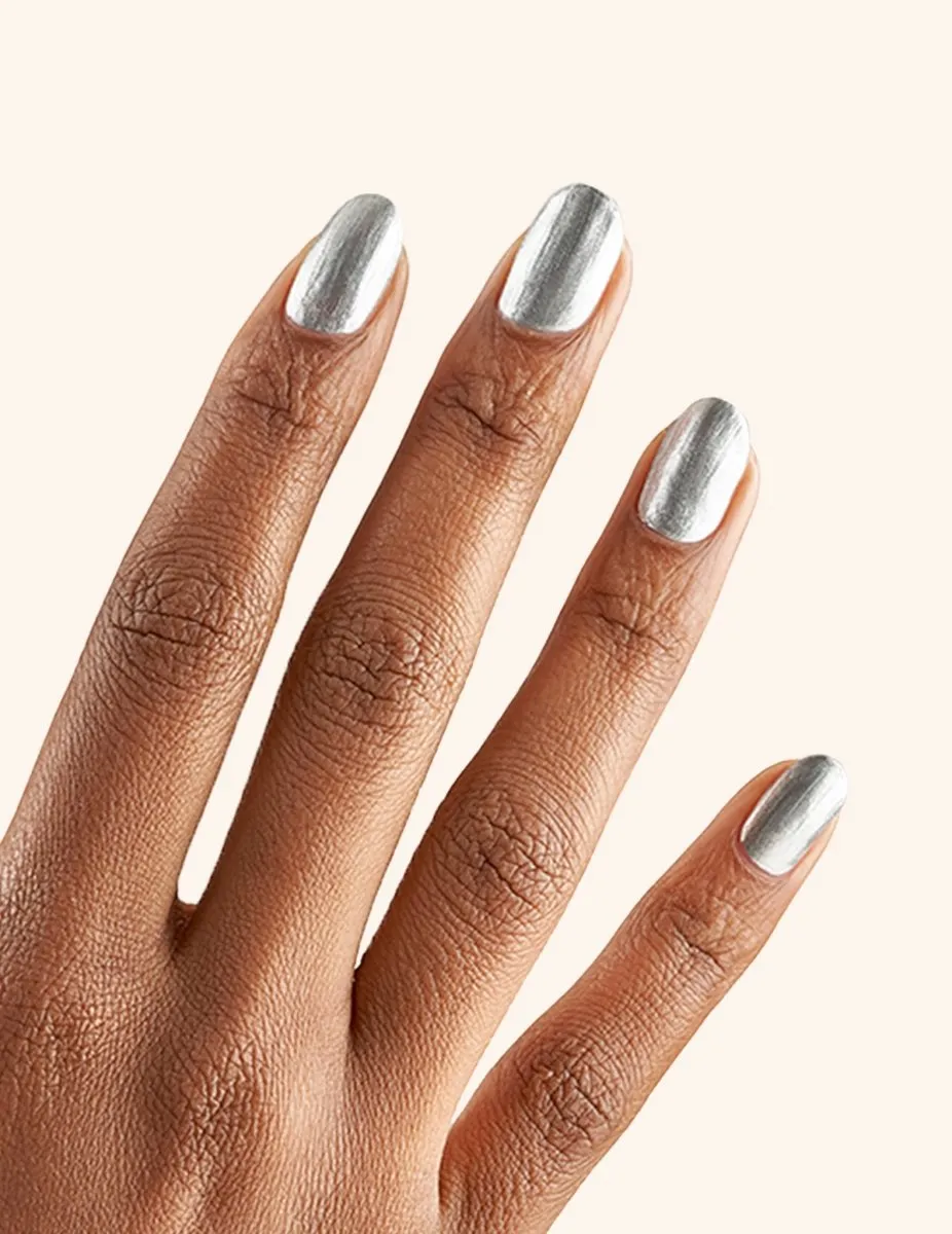 Le Mini Macaron Silver Glow nagellack metallic