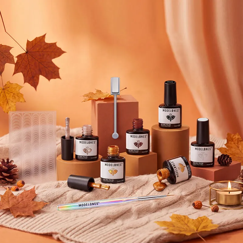Modelones Amber Moments gellack 6-pack marmor