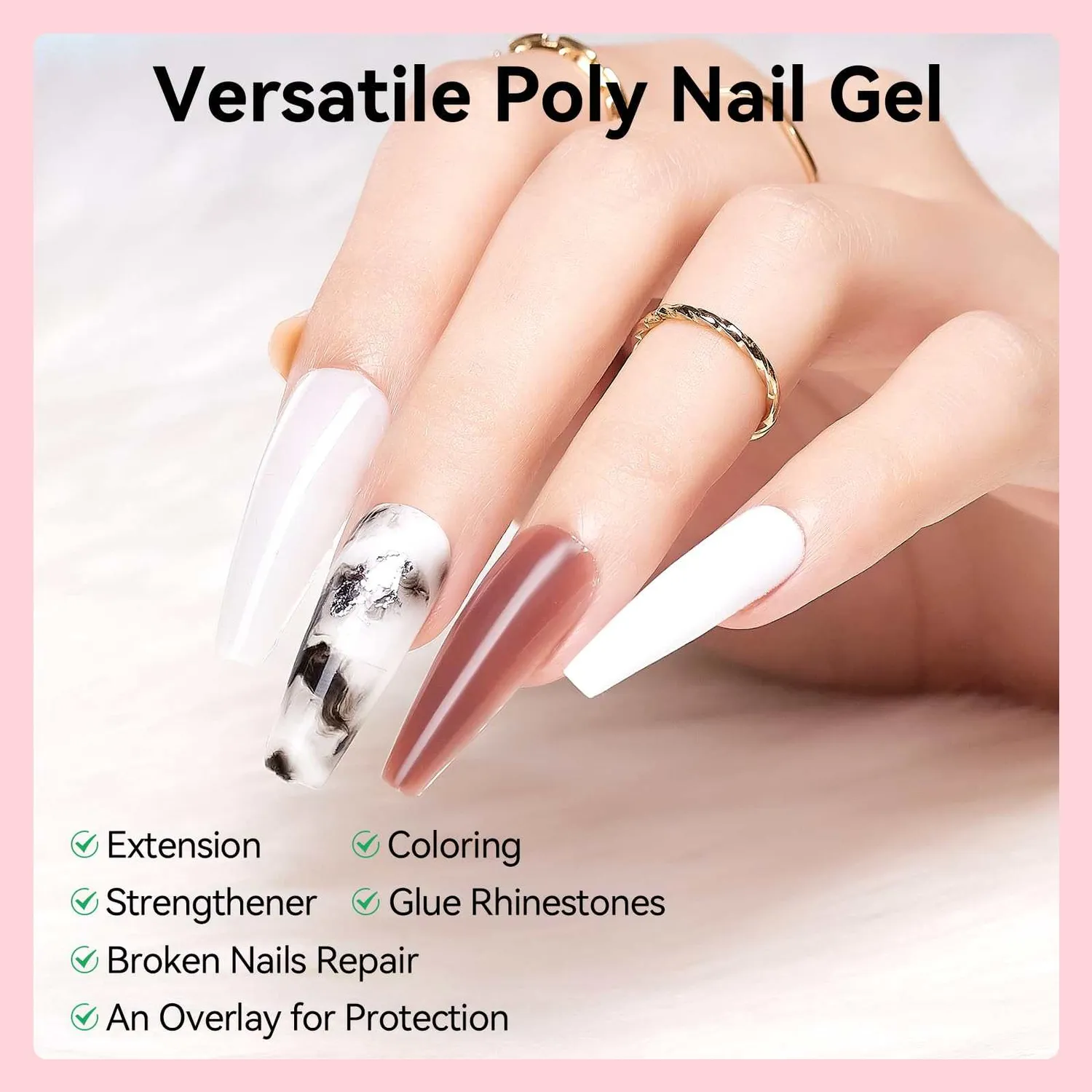 Makartt Bare Nude polygel set 4x15ML neutral