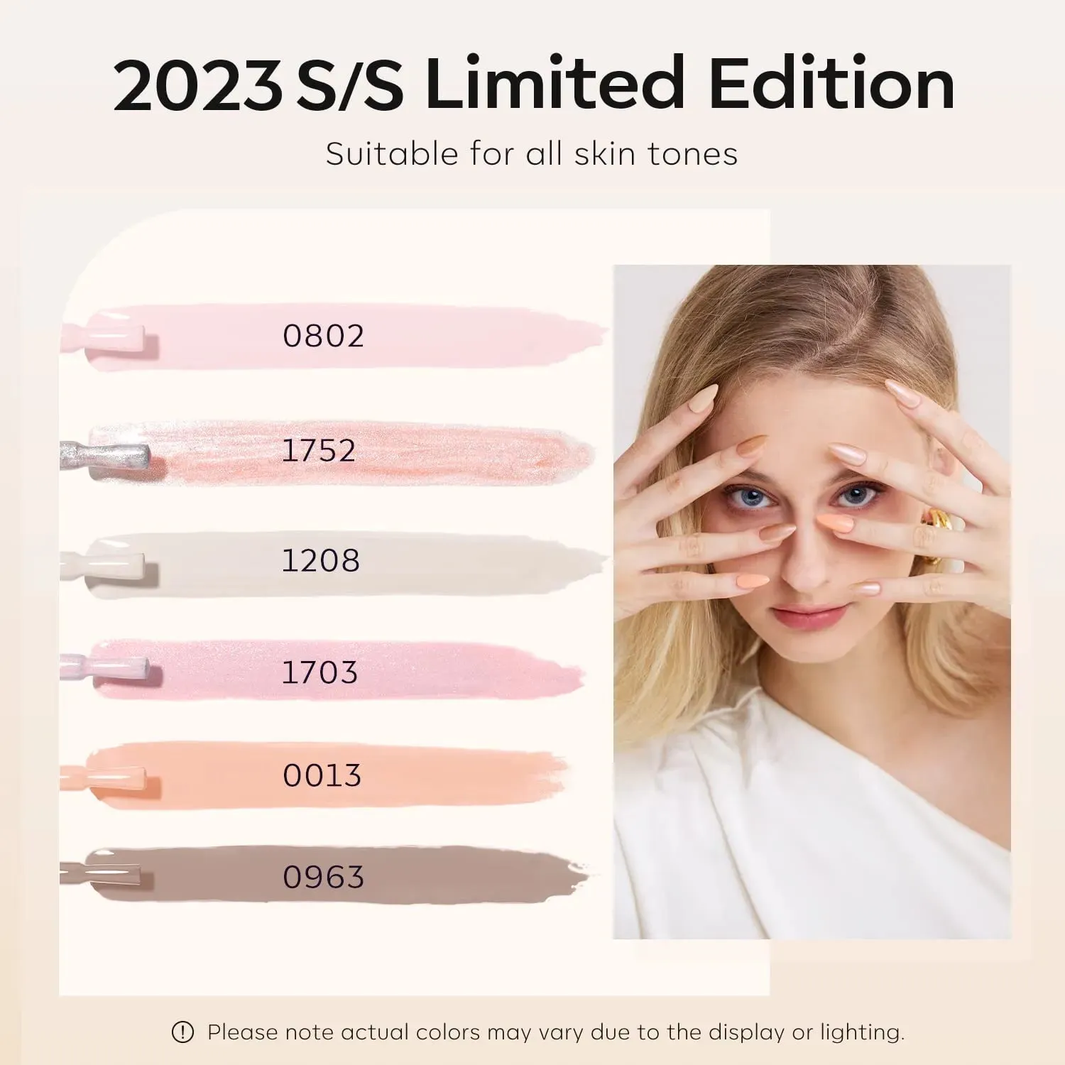 modelones Hazed Haven gellack set 6 färger nude