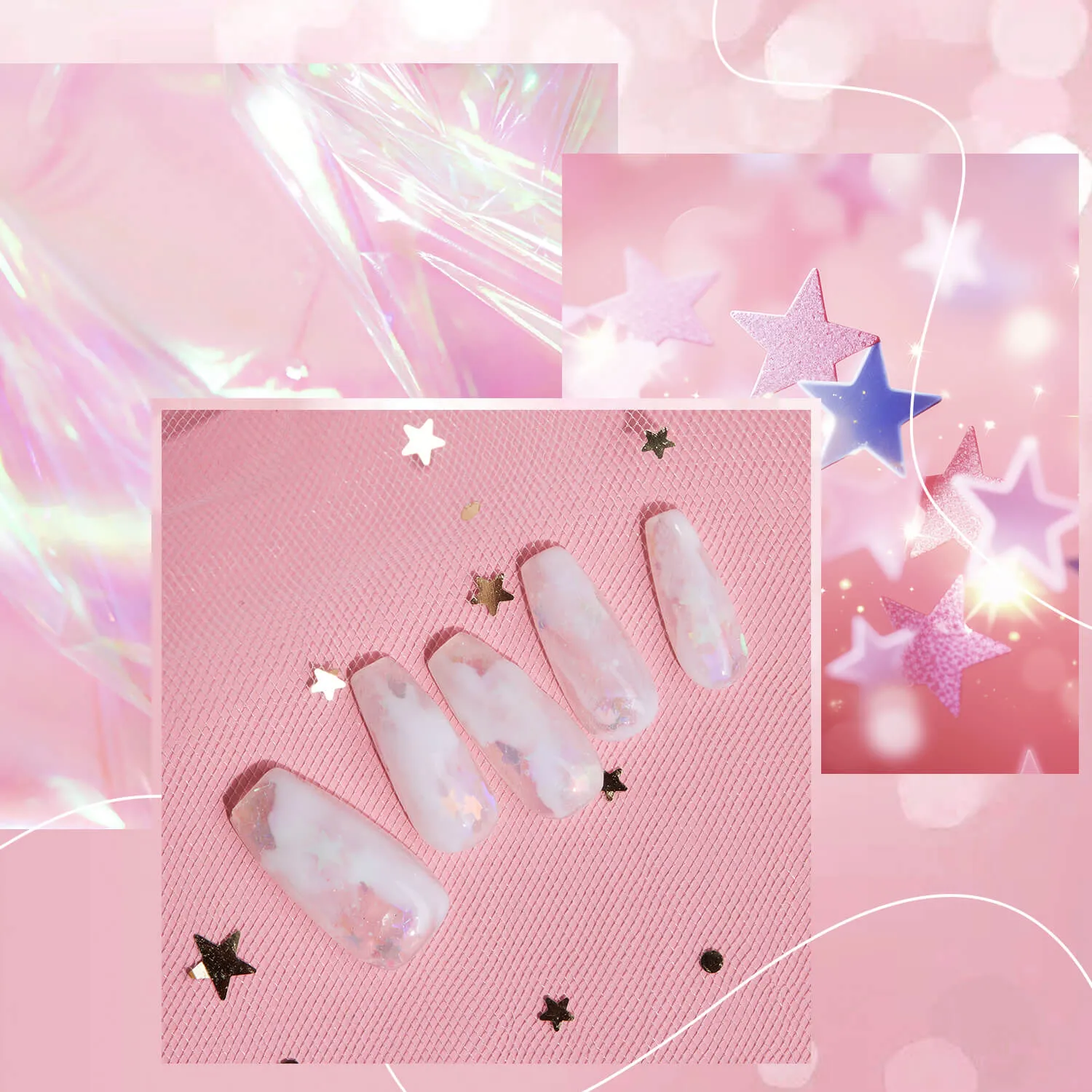 Modelones Ice Crystals polygel rosa 15 g