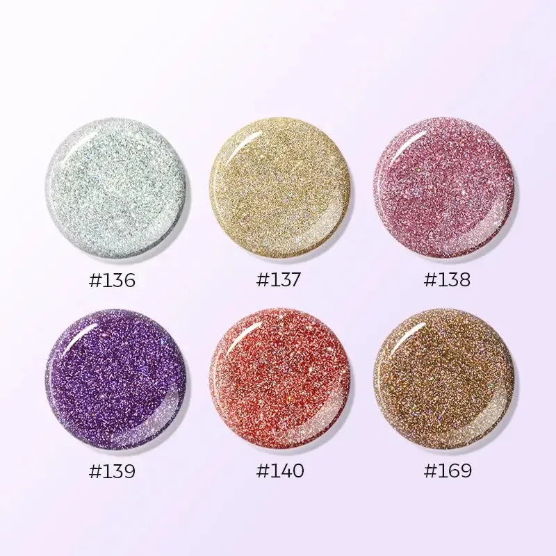 Modelones Day & Night nagellackset 6-pack – dag- och kvällsglitter