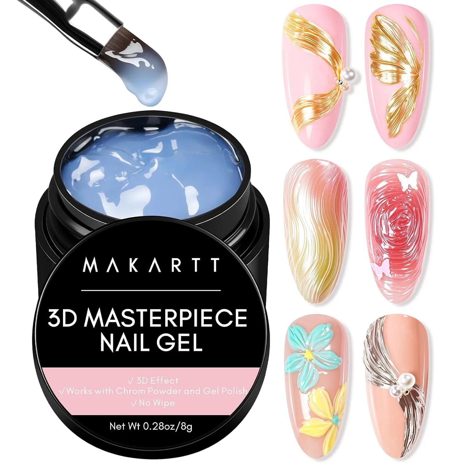 Makartt Clear Painting Gel nagelgel 8 g transparent