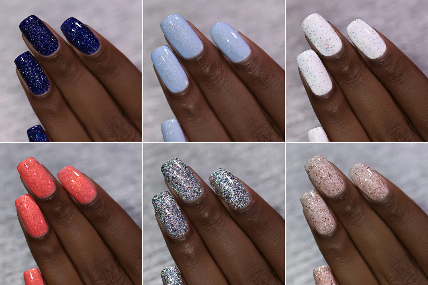 ILNP At Sea Collection nagellacksset 6-pack holografiskt