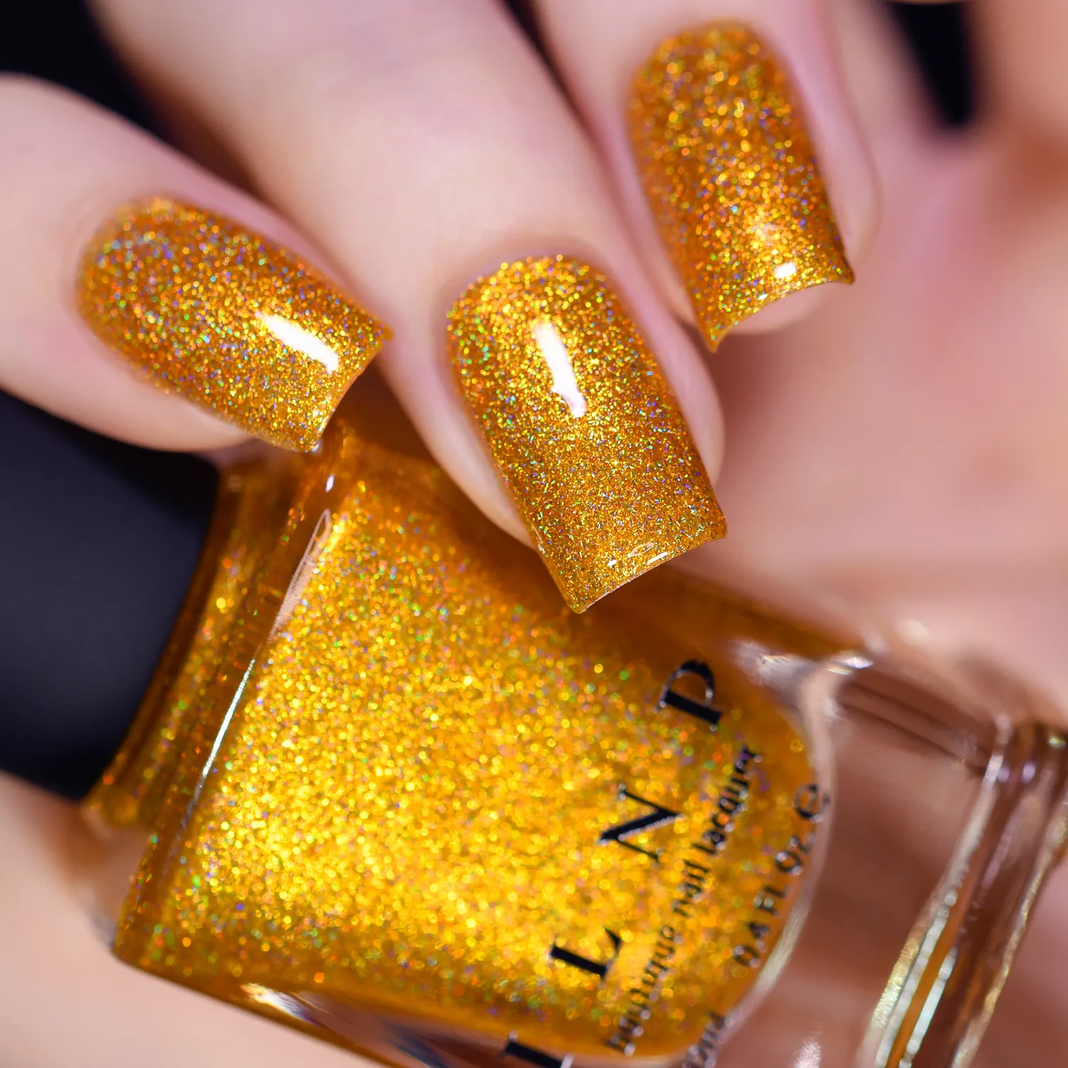 ILNP Tropics Sunglow nagellack guld orange holografiskt