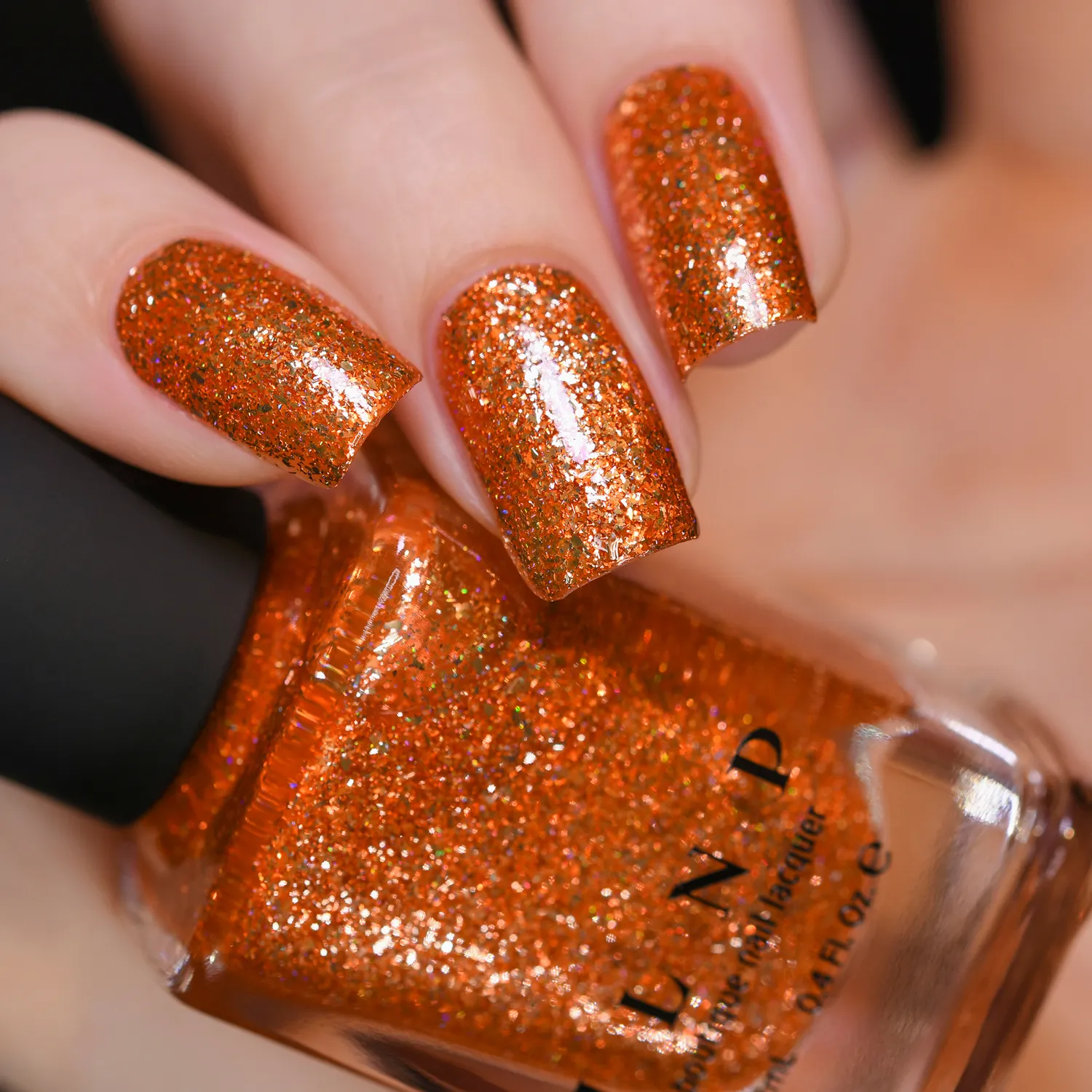 ILNP nagellack Trick or Treat orange metallic