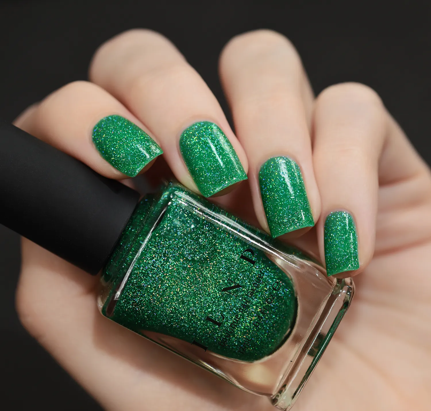 ILNP Hide and Seek nagellack grönt holo