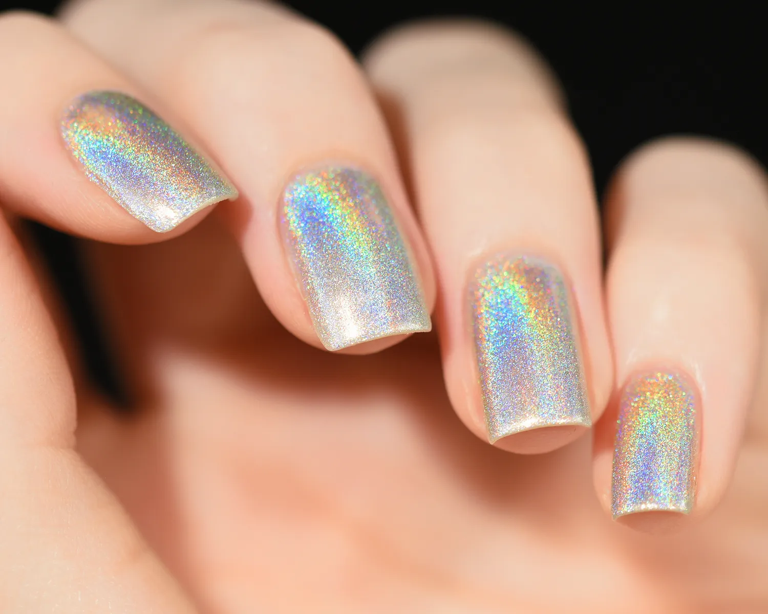 ILNP MEGA nagellack silver holografiskt