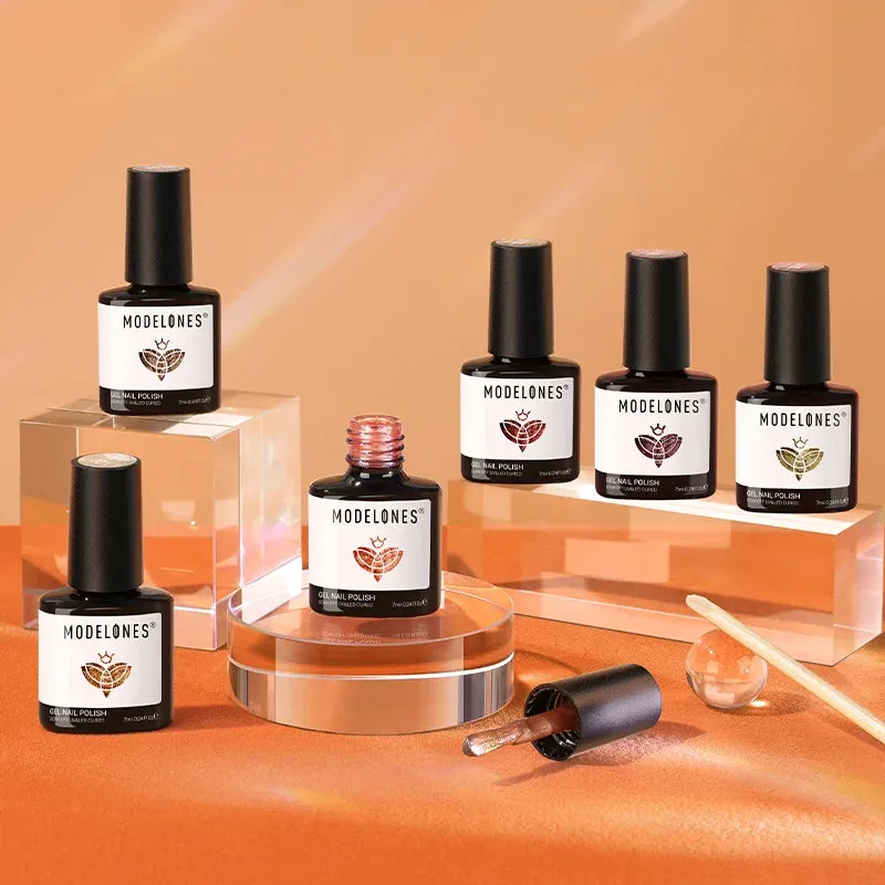 Modelones Coffee Alliance gellack 6-pack brun shimmer