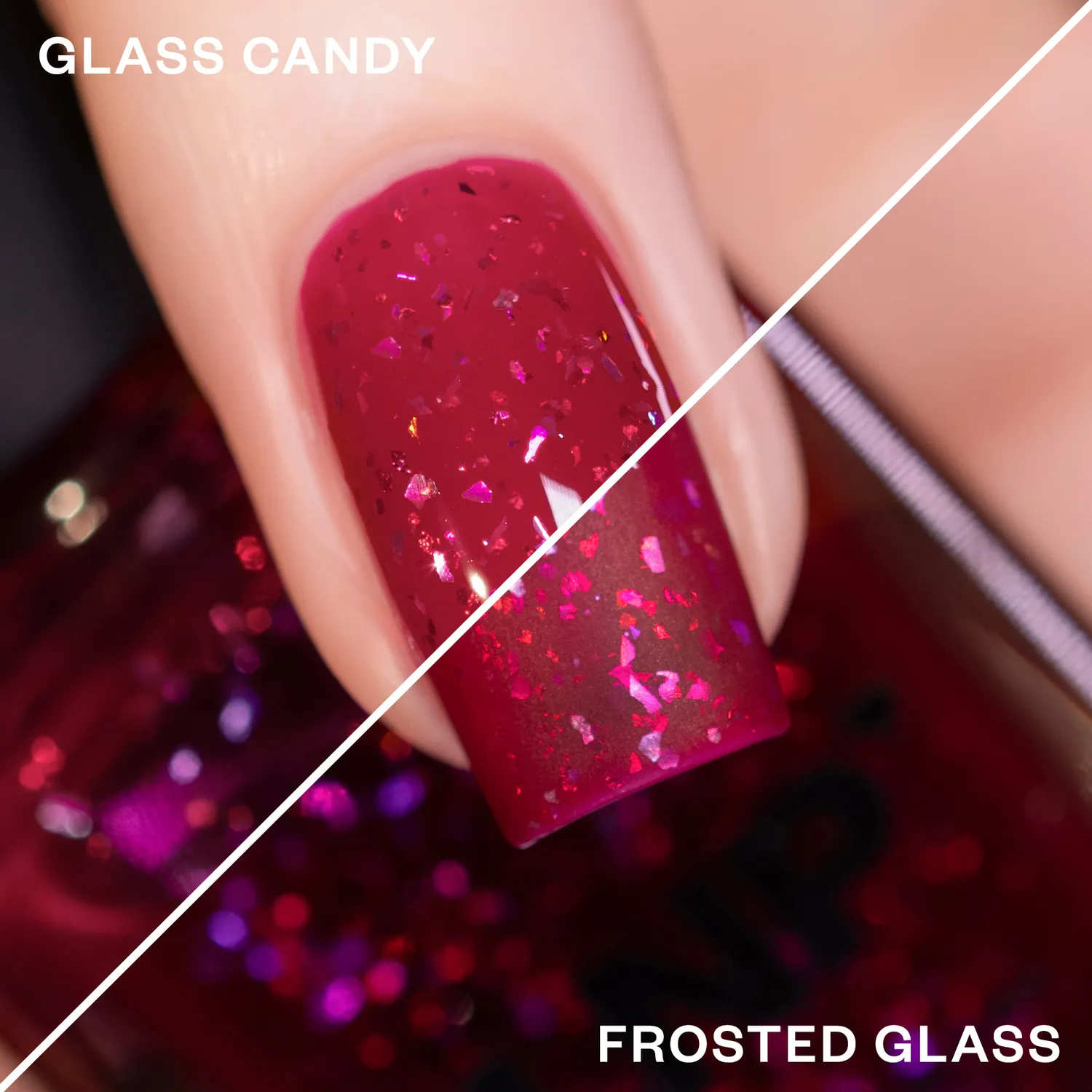 ILNP Curtain Call nagellack magenta flakie