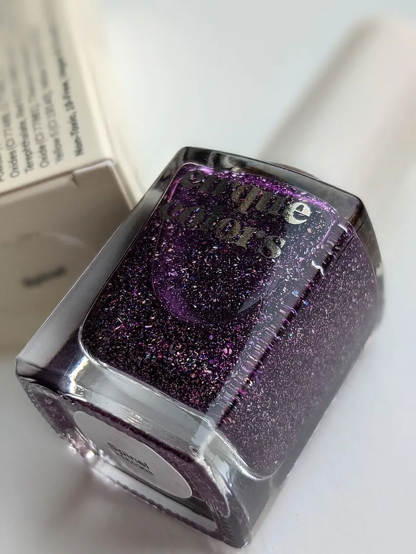 Cirque Colors Spinel nagellack jelly lila holographic flakes